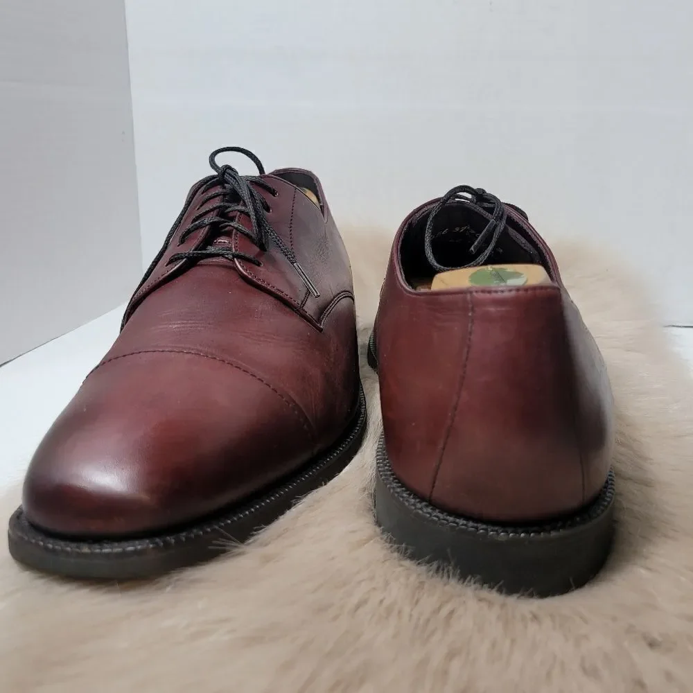 Neil M Senator Cap Toe Shoes Cognac men's Lace Up Oxford Men's Shoes Size 12